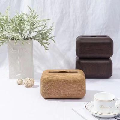 China CLASSIC Walnut grain tissue box table top draw paper box wash tea a few living room receiving box for sale