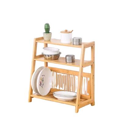 China Sustainable Kitchen rack Multi-layer storage rack simple storage rack for sale