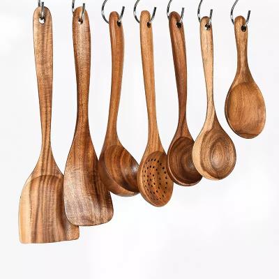 China Sustainable Domestic non-stick cooker special wooden kitchen utensils wooden spoon spade wooden spade for sale