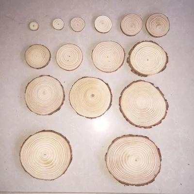 China Art Deco Log chips Handmade materials Pine wood chips background wall ring decoration kindergarten pine chips for sale