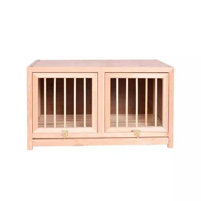 China Sustainable Wooden pigeon nest box combination pigeon cage wooden breeding cage for sale