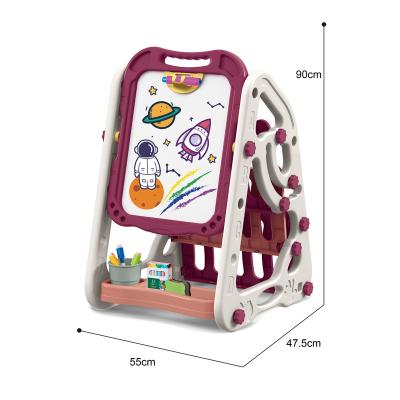 China ABS Plastic Multifunctional Education Toys Shelf Drawing Board Double Sided Enrollment Toy For Children for sale