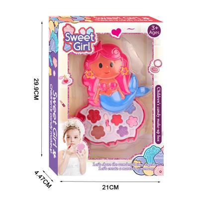 China Children's Toy Mermaid Makeup Cosmetic Box For Children 21*4.47*29.9cm for sale