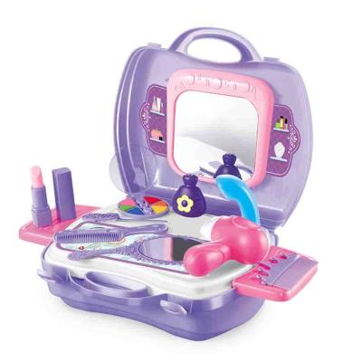 China ABS Plastic Jewelry Suitcase Play House Fashion Girl Makeup Set Toy for sale