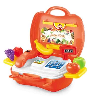 China ABS Plastic Best Selling Home Suitcase Toys Plastic Vegetables Children's Fruits And Toys for sale