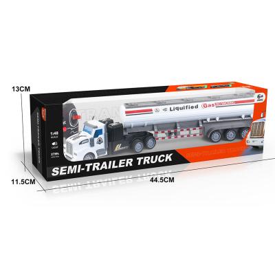 China Follow me 1/48 rc 4channel towing tanker truck with lights 27Mhz remote control for sale