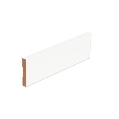 China Modern White Wood Baseboard Moldings Decorative Primer Molding White Millwork S4S for sale