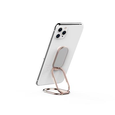 China Mini Metal Kickstand Folding Phone Adjustable Stand Aluminum Alloy Mobile Phone Holder Invisible Foldable Stand for sale