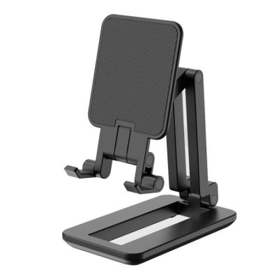 China ABS+silicone+metal double desktop mobile phone stand foldable mobile phone holder high quality foldable portable stand holder for sale