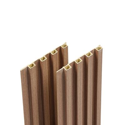 China Modern Wholesale Wpc Interior Decor Wood Grooved Wall Panels Decorative Wpc Wood Alternative Wall Panel for sale