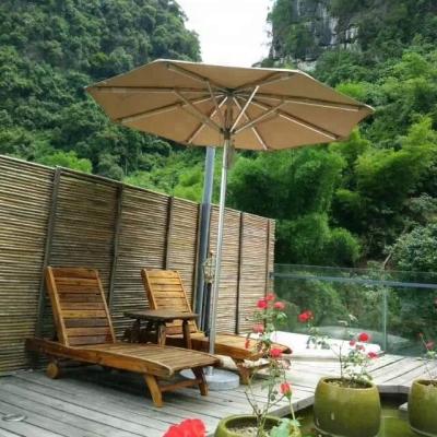 China New Outdoor Furniture Commercial Windproof Aluminum Outdoor Umbrella for sale