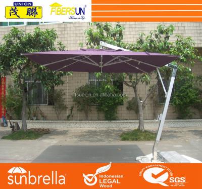 China Outdoor Furniture 2017 Large Aluminum 360 Degree Roating Square Cantilever Outdoor Umbrella for sale