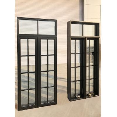 China Sliding Fabric Swing Patio Tempered Glass Frame Aluminum Bay Windows For Curtain Windows Kitchen Aluminum Double Chandelier for sale