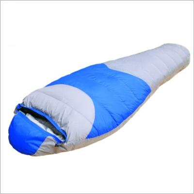 China Cheap Mummy Down Sleeping Bag Warm White Duck Down Mummified Adult Sleeping Bag for sale