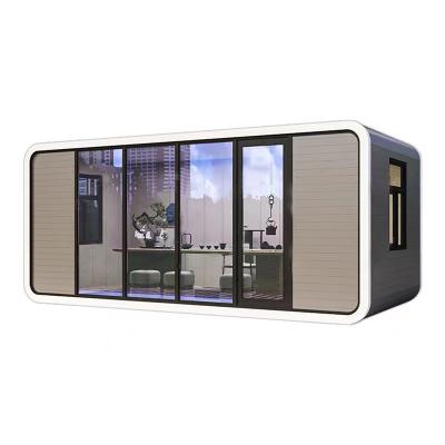 China 20ft Modern Popular Prefab Mobile Tiny House Mobile Office Pod Apple Operating Booth 40ft Modern House Outdoor for sale