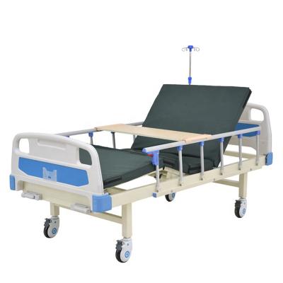 China Metal Factory Stainless Steel MGE-M4 Medige Single Function ICU Adjustable Medical Equipment Foldable Manual Hospital Bed Maker for sale