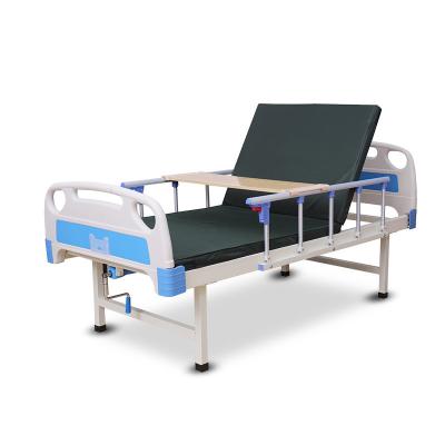 China Cheap fast shipping metal hospital furniture MGE-M2-2 home use 1 crank medical steel bed elderly medical bed shipping for sale