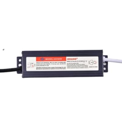 China Custom High Quality Waterproof Led 60w 12v Led Changing Power Supply Driver Ip68 155*44*21 for sale