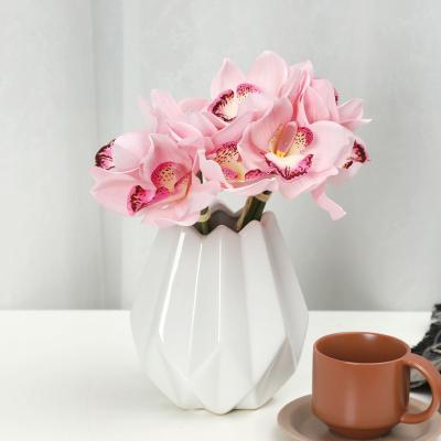 China Featured SILK feel moisturizing living room decoration simulation package phalaenopsis artificial flower flowers for sale