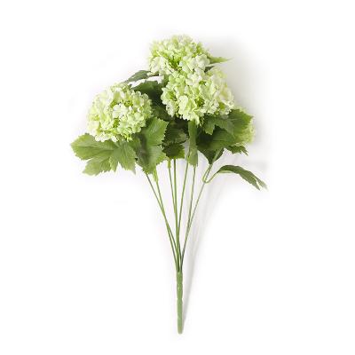 China Home Decotation Simulated Feel Artificial Flower Seven Headed Hydrangea For Party Or Wedding for sale