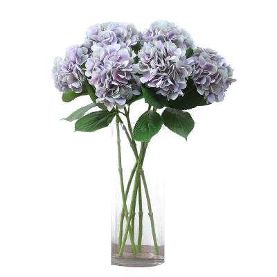 China Outdoor Indoor Decoration 3D Printed Hydrangea Wedding Decorative Simulation Flowers Hydrangea Artificial Flowers for sale