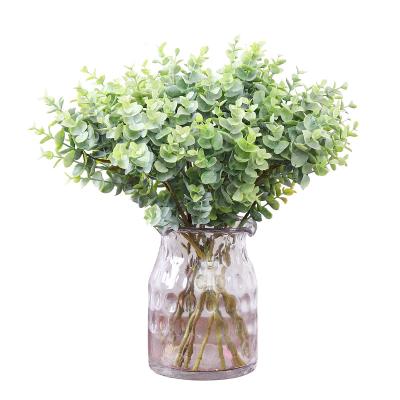 China Celebration Simulation Eucalyptus Silver Leaf Christmas Home Wedding Plant Decoration Materials Plant Artificial Eucalyptus Leaf for sale