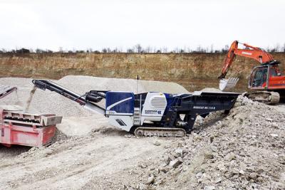 China Opgezette het spoor gebruikte Draagbare MC 110 R EVO van Kaakmaalmachines 248 KW Te koop