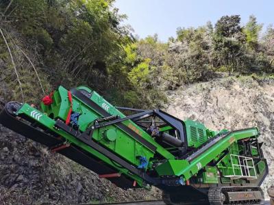 China 279Kw triturador portátil de mineração da rocha da maxila da planta do esmagamento e de exame de 230 t/h à venda