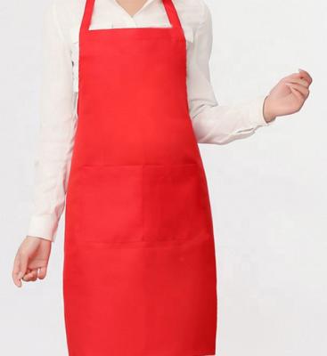 China Cleaning Hot-selling factory direct custom pure color apron version polyester apron kitchen apron for sale