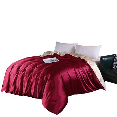 China New Modern Design OEM Make Your Own Design Real Custom Design Multicolor Washable Silk Comforter Cover With Logo Print for sale