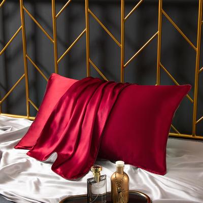 China Customized Viable Pure Natural Luxury 100% Invisible Zipper Type Pure Silk Pillowcase Mulberry Color Silk Pillowcase for sale