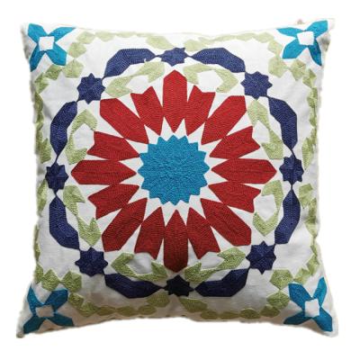 China Durable Anti-bacteria Using Low Price Bohemian Style Embroider Decorative Throw Pillowcases Moroccan Geometric Pillowcase for sale