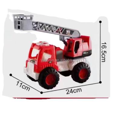 China Ride On Fir Plastic Truck Innovative Toy Ladder Truck Hot Sale Truck Toys Children Gift Construction Truck Engineering Vehicle for sale