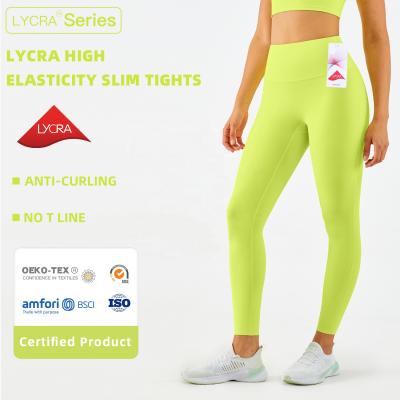 China Breathable Hot Selling Fitness Enthusiasts Custom Made Fitness Leggings Lift Up Yoga Pants High Strength Tights for sale