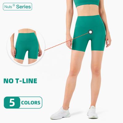 China Breathable Custom Made Women High Waisted Gaiters Shorts Yoga Gym Summer Fitness Biker Cycling Shorts for sale