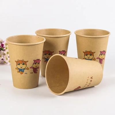 China Custom Eco Friendly Recycled Double Wall Packaging Materials Paper Cup Disposable Paper Drink Package for sale