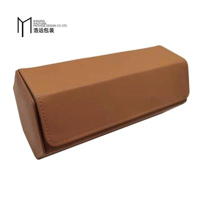 China Recyclable Custom Small Leather Box Travel Velvet Necklace Ring Earring Case Jewelry Gift Box Organizer for sale