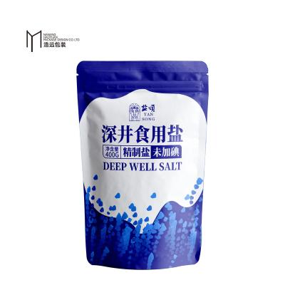 China BIODEGRADABLE Custom Printed Water Proof Zip Lock Resealable Salt Packaging for sale