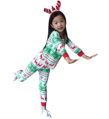 China Children Christmas Anti-Shrink Clothing Set Baby Boy Girls Reindeer Pajamas Kids Christmas Nightgowns Pj Pajamas 2022 New for sale