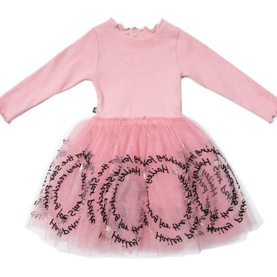 China Anti-static Kids Dresses for Long Sleeve Princess Dress Girl Clothes Vestidos 2021 Girls Sleeve Lace Tutu Dress Birthday Party Costume for sale