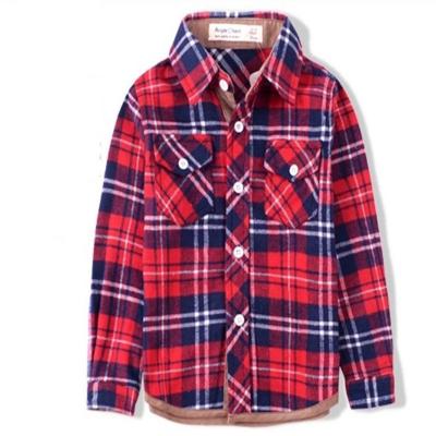 China Anti-pilling Baby Boy Girls Plaid Designer Shirt Girl Classic London Style Blouse British Children's Famous Brands Main 2022 New for sale