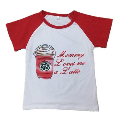 China Cute Coffee Cups T-shirt Cotton Baby Boy Toddler Summer Breathable Short Sleeve T-shirt Tops Tee 2022 New Arrival 20 for sale