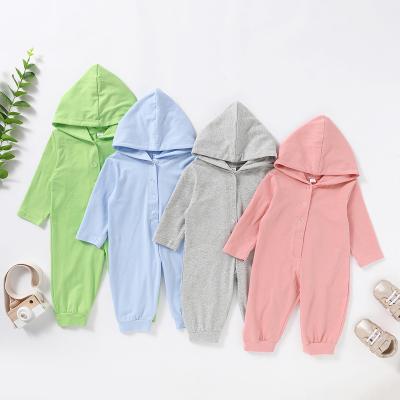 China Spring Autumn Newborn Infant Baby Sleepwear 98% Cotton Sets Overalls Playsuits Long Sleeve Baby Romper for sale