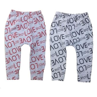 China Baby Boy Girl Anti-pilling Valentine's Pants Harem Pants Long Bebes Baby Leggings Children Pants Letters Baby Clothes 2022 New 25 for sale