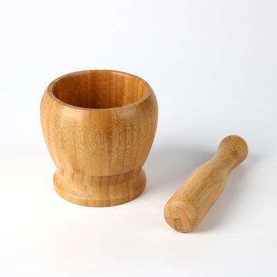 China Viable cheap bamboo pestle used for crushing ginger, garlic, pepper, herb, fruit and etc, pestle set for spice garlic for sale