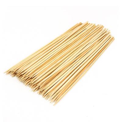 China Easy Cleaned Kebabs Kabab BBQ Maker Skewer Satay Eco Friendly Extra Long Bundling Bamboo Stick For Grill for sale