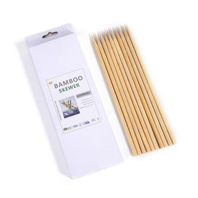 China Wholesale Easily Cleaned Around Turkey Kite Wood Running BBQ Spell Skewer Satay Bamboo Stick for sale