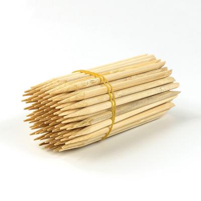 China High quality eco-friendly round nail skewer easily cleaned bamboo wooden stick packing in china for sale