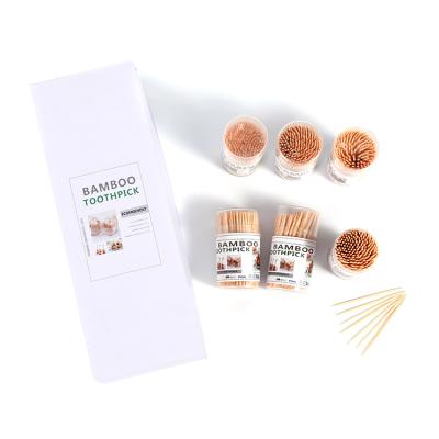 China China Wholesale Custom High Quality Disposable Eco-Friendly Bamboo Wooden Toothpicks for sale