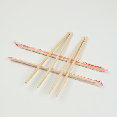 China Custom Design Disposable Round Bamboo Wrap Special Printing Sushi Wooden Chopstick for sale